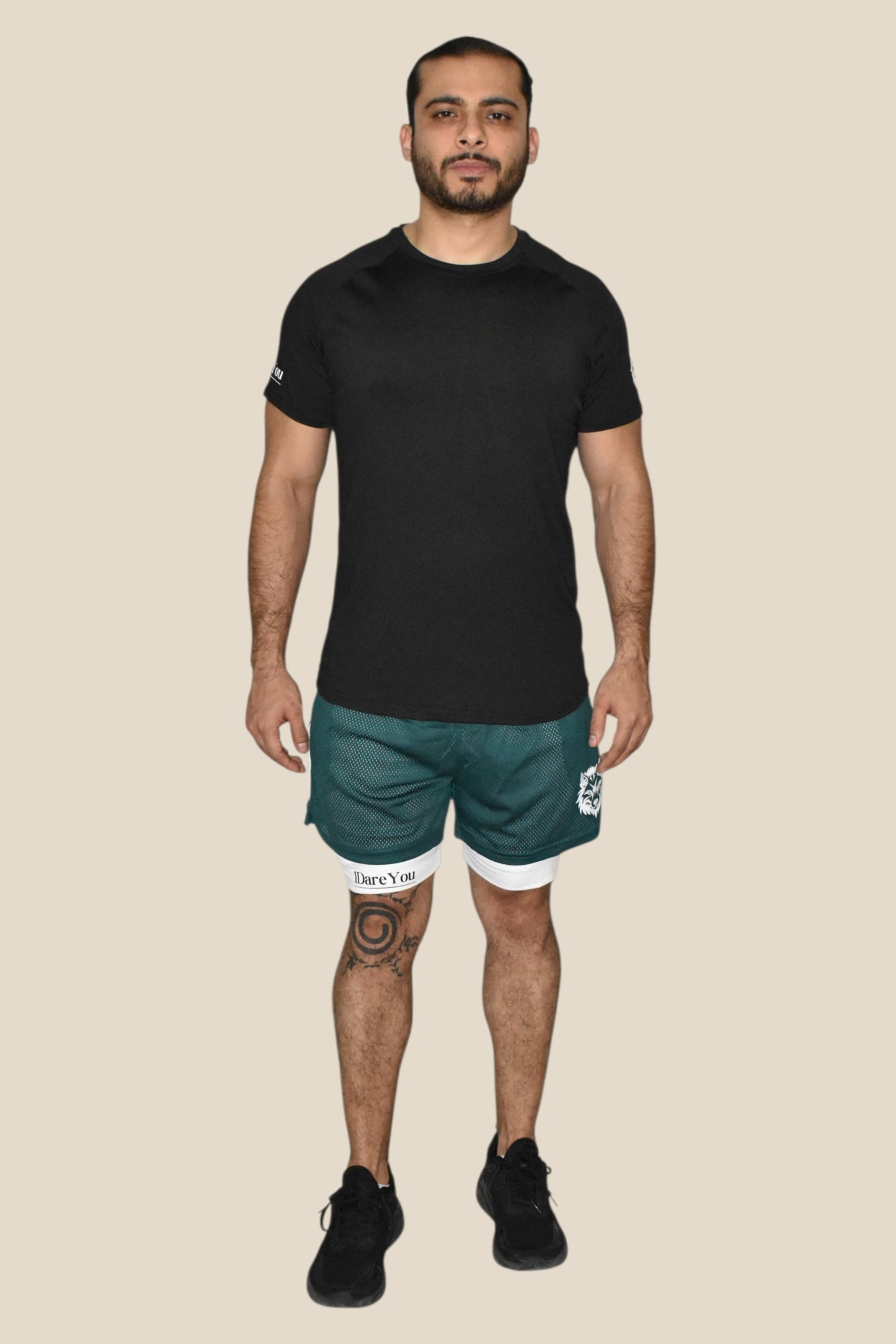 TRAINING SPORT T-SHIRT - BLACK SHADOW